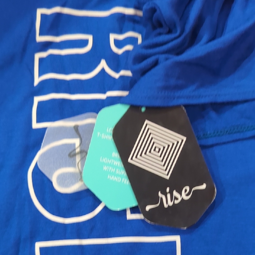 Blue 'Rise Above' Graphic Tee - Picture 2 of 5